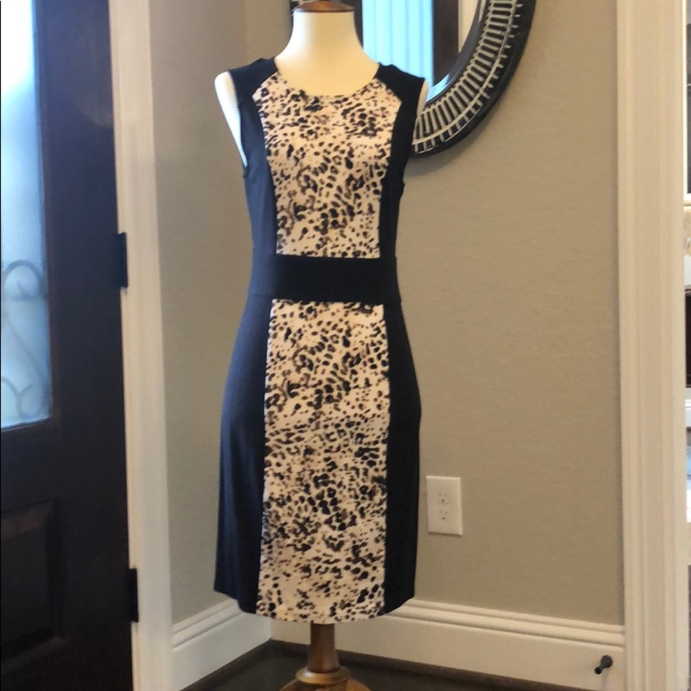 Super cute black and cheetah print dress!